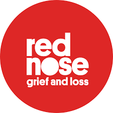red nose grief and loss logo
